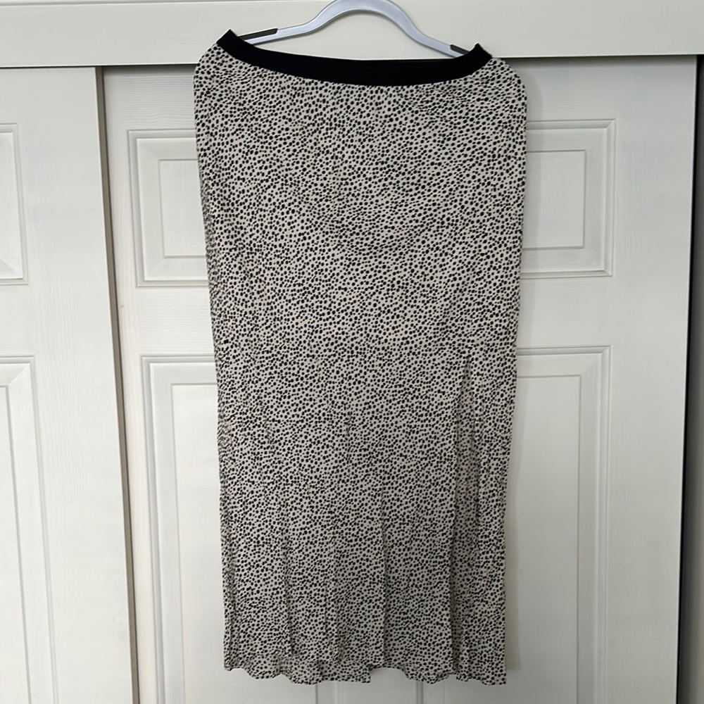 Black and White Polka Dot Skirt